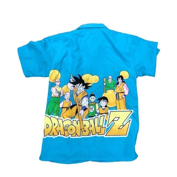 Brand New Dragon Ball Z Button Up Laguna Blue - Picture 5 of 6